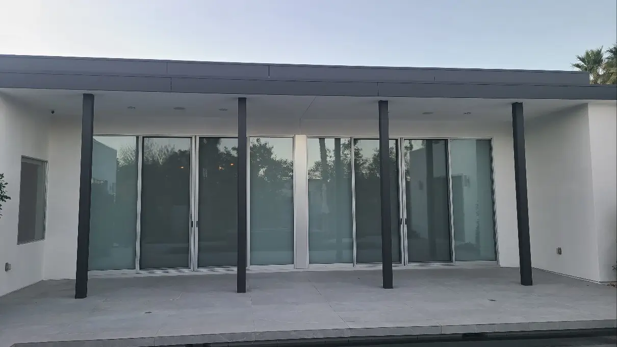 Premium exterior painting Palm Springs CA — vibrant stucco transformation