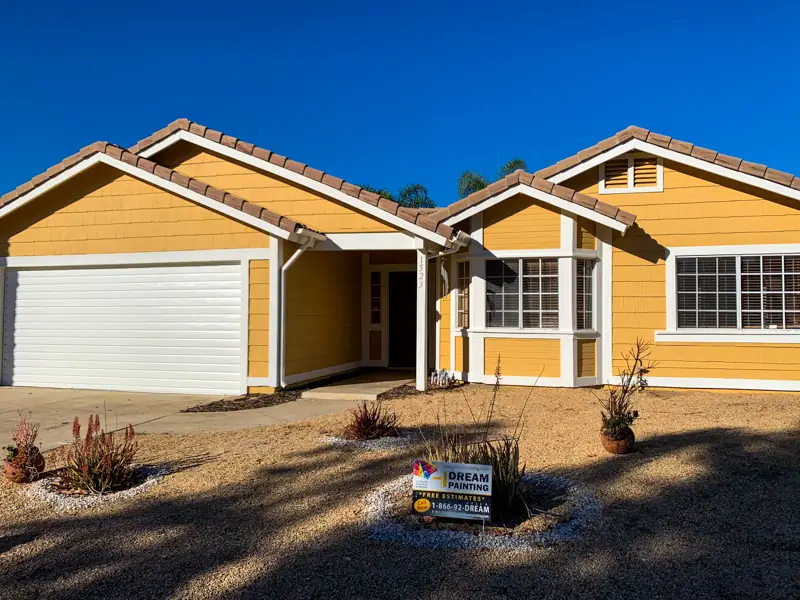 Painting services Redlands CA complete — refreshed home exterior with vibrant uniform finish