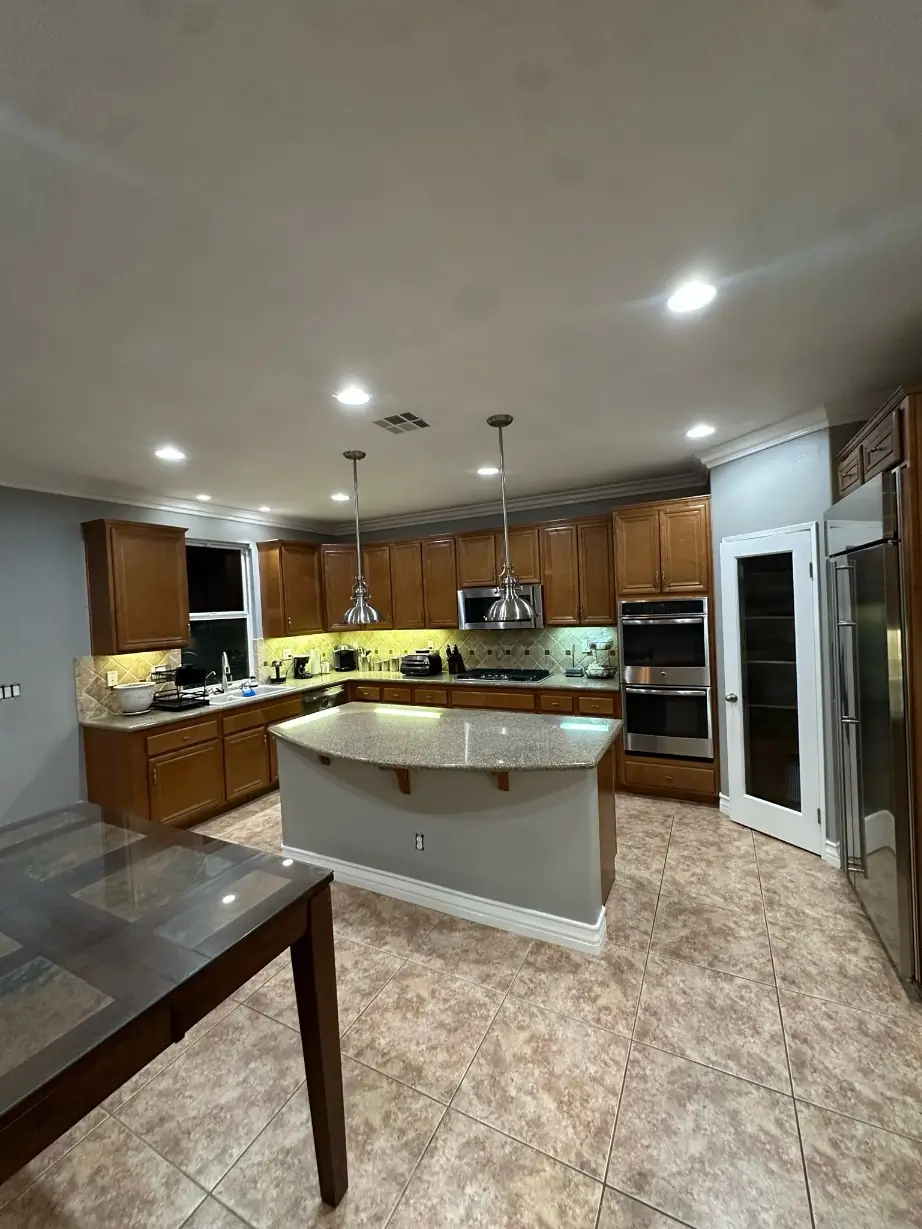 Kitchen painting Whittier complete — refreshed walls with durable washable finish
