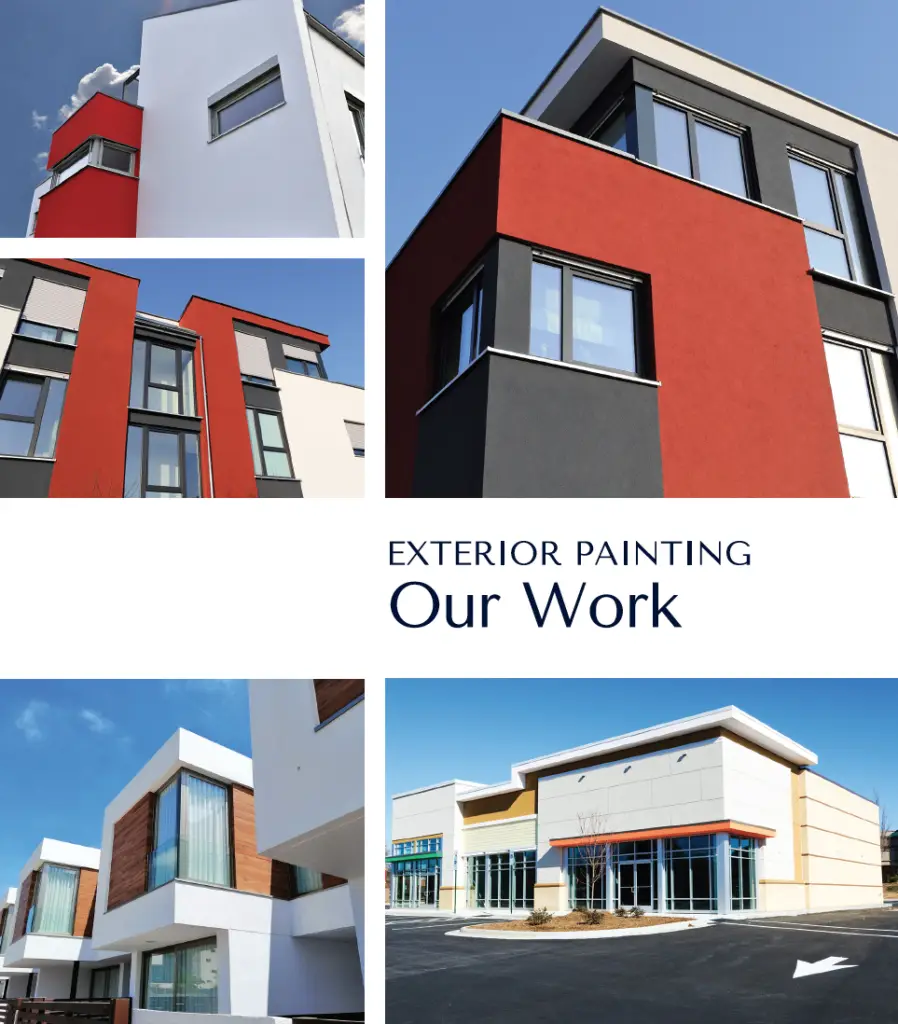 Commercial apartment complex exterior painting project