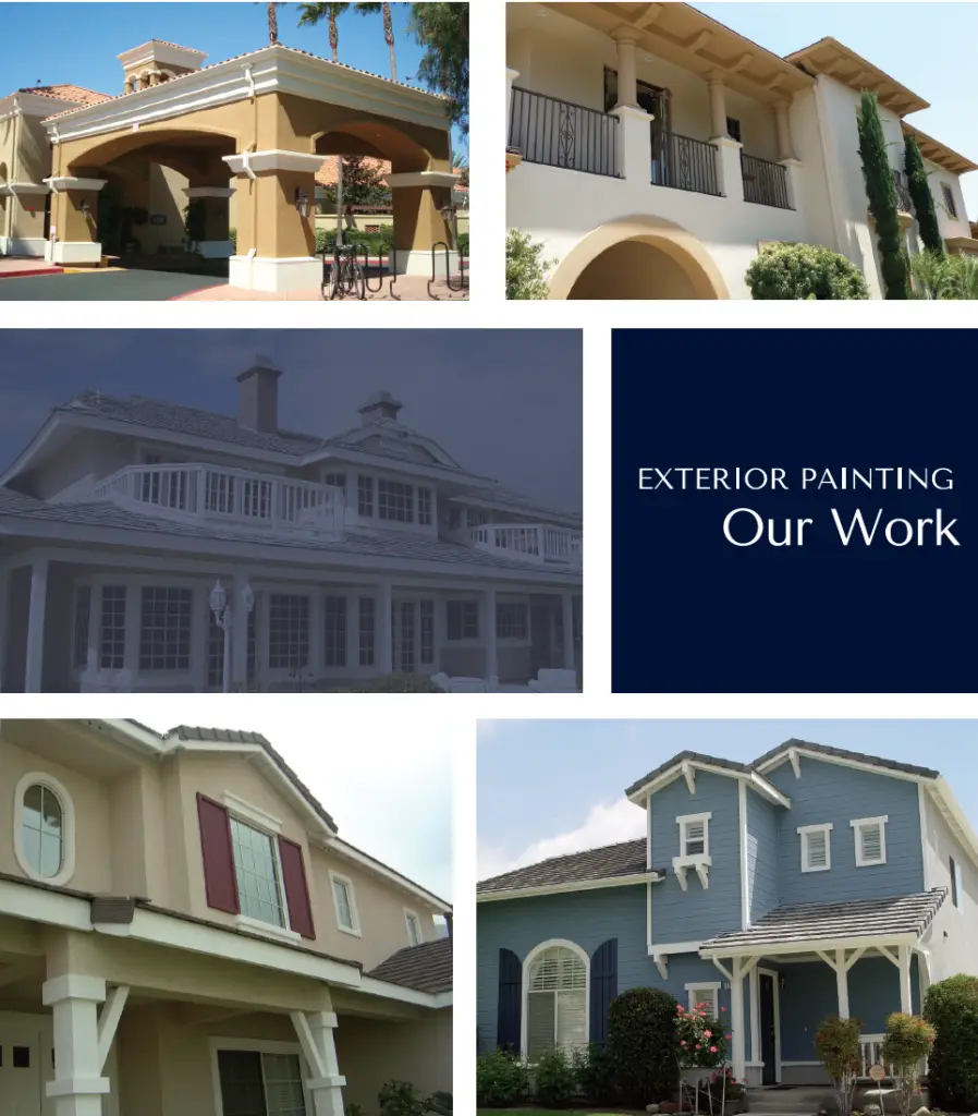 Residential exterior house painting project