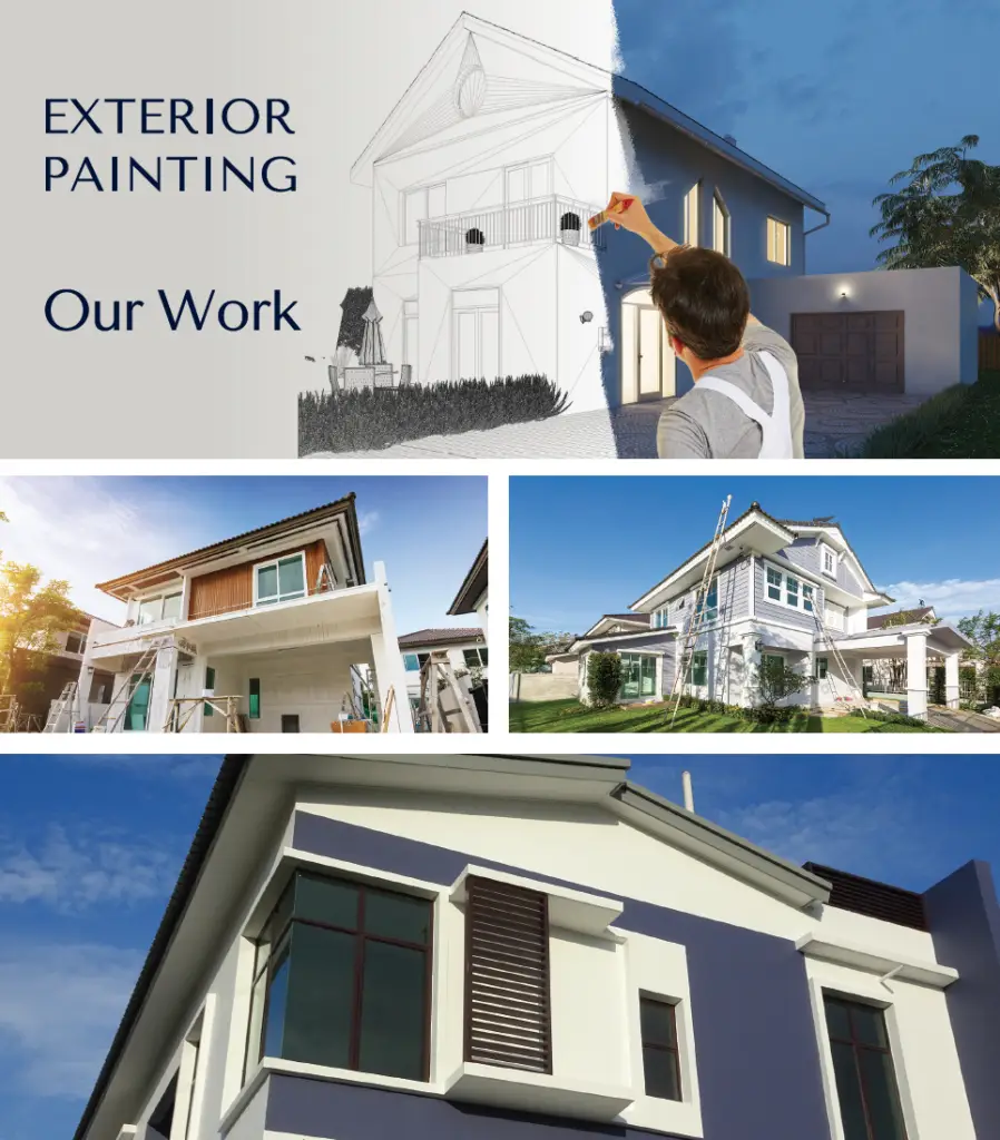 Two-story home exterior painting and stucco coating project