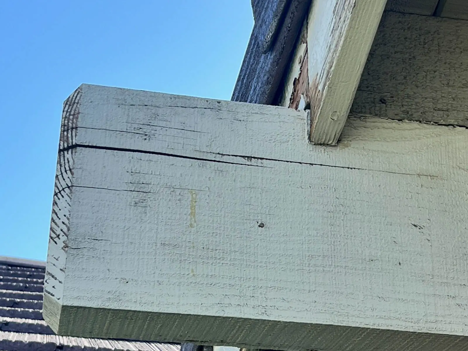 wooden damaged residential house