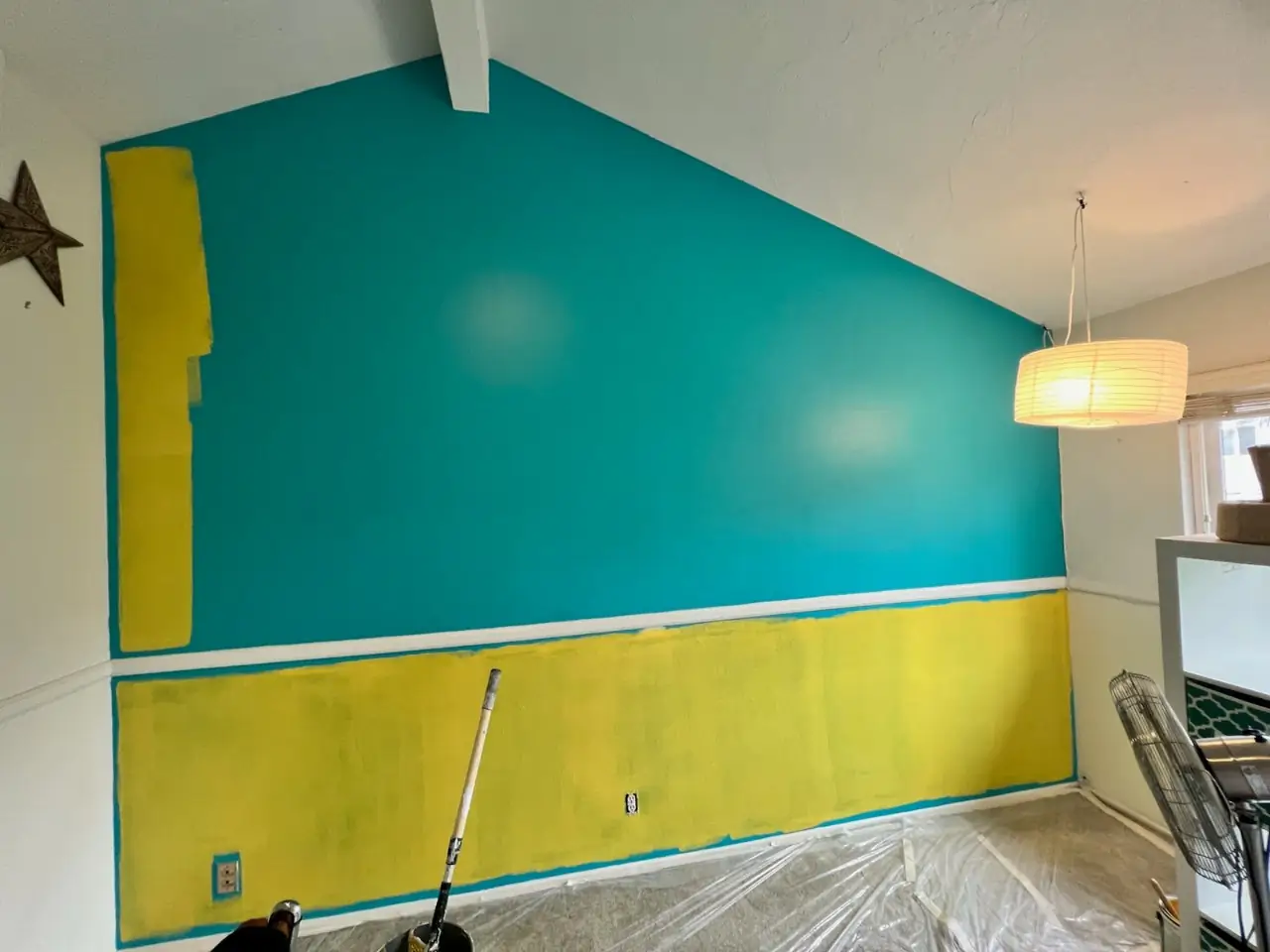 professional painting services Whittier kids accent wall prep